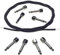 Evidence Audio Monorail SIS DIY Kits, Cables, Plugs (5 Feet Graphite Cable + 8 Angled Plugs)
