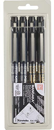 ZIG CNM8VBK Cartoonist Mangaka Sortimentsset, 8 Stück
