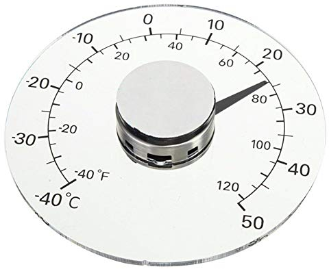 Liery Außenthermometer Bleifreies, Batterieloses, Selbstklebendes, Transparentes, Wasserdichtes Heimthermometer Für Türen Und Fenster