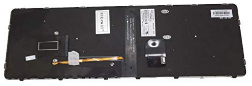 Notebook Tastatur für HP 755 G3 755 G4 850 G3 850 G4 German GR 836623-041 HMP14N56D0J930 mit silbernem Rahmen schwarz mit Hintergrundbeleuchtung und Pointing Stick