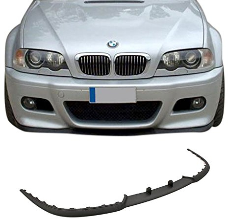 Tuning Fanatics Cup Spoiler Lippe Spoilerlippe Frontspoiler Stoßstange Frontschürze für E46 - Schwarz, ABS, lackiert schwarz