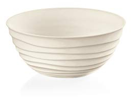 Guzzini - Tierra, Bol S, Contenant en Plastique recyclé - Blanc Lait, Ø 12.2 x H11.5 cm | 348 CC - 175012156