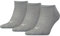 Puma Unisex Sneaker Socken, Grau, 43/46 (3er Pack)
