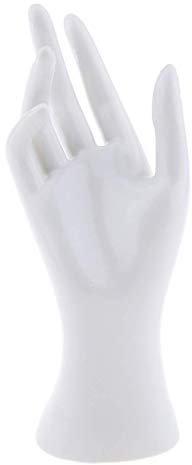 Schaufensterpuppe Hand Model--Schmuck Display Ständer--Weiblich Schaufensterpuppe Vielzweck Hand-Modell Schmuck Armband Ringe Uhren Halskette Display Stand--4 Farbe (Weiß)