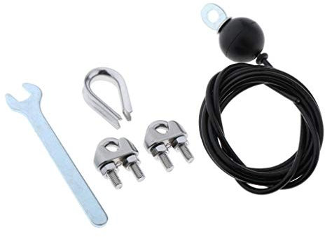 yotijar 2 Metro Cavo di Filo di Acciaio dell'unità di Elaborazione Rivestito Cavi Ad Alta Resistenza per Attrezzature da Palestra, Puleggia della Macchina, Regolabile 2M