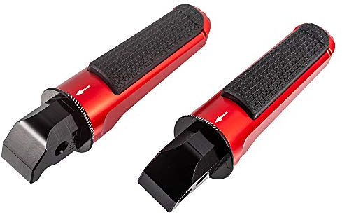 Repose-pieds Moto Pédale passager arrière Accessoires pour CBR600RR 2003-2021 pour CB1000R 2008-2016 pour CB600F 599 Hornet 2007-2012 (Rouge)