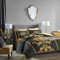 Lazzaro Double Duvet Set - Premium Microfiber Reversible Duvet Cover Double (200 x 200 cm) 3 PCs - Ultrasoft Hypoallergenic Luxury Quilt Cover Bedding Set With Zipper Closure