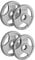 Chase Fitness TRI-GRIP Cast Iron 2 Olympic Disc Weight Plates 2.5KG - 20KG (5kg x 4)