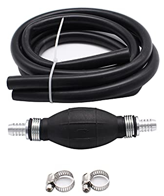 TAKPART 12mm Universal Handpumpe Umfüllpumpe Notpumpe Absaugpumpe Kraftstoffpumpe für Flüssigkeiten Benzin Diesel