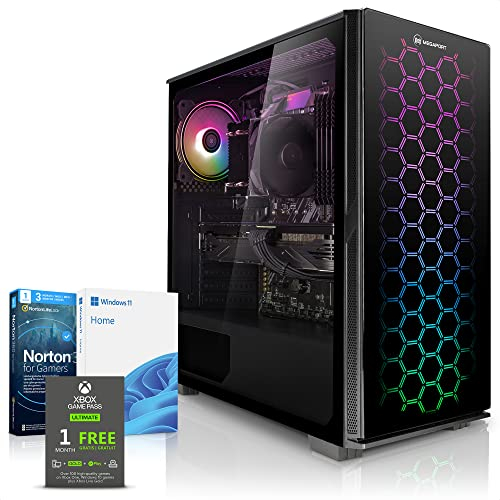 Megaport Komplett Set Gaming PC Intel Core i5-14400F • GeForce RTX4060 8GB • 24 Monitor • Windows 11 • 16GB DDR4 • 1000GB M.2 SSD • WLAN • Tastatur • Maus pc Gaming komplettpaket