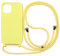 wentdzSW Cordon de Coque Compatible avec iPhone 11,Couleurs de Bonbons Cover Silicone Liquide Lanyard Case Réglable Collier pour Étui Housse -Yellow