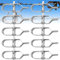 ANTHYTA 10 Stücke Drahtspanner Anthrazit Maschendraht Zaunspanner Verzinkter Stahl Maschendrahtzaun Spanner Drahtzaun Spanner Drahtspanner für Garten Stacheldraht Zaun Spannschlösser (Länge 9.2CM)