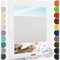 Schuette® Plissee mit Bohren zum Anschrauben ● Premium Kollektion: A Way Home (Silber) ● 90x120cm (Breite x Höhe) ● Suprafix Faltrollo Befestigung ● Bequeme Rollo Montage inkl. Video