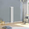 WarmeHaus 1500x290mm Vertical Traditional Radiator 2 Column White Cast Iron Style Tall Upright Radiator Central Heating