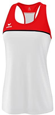 Erima Damen „CHANGE by erima leichtes Tanktop, weiß/rot/schwarz, 34
