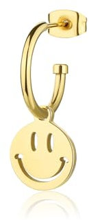 Ohrring von S'Agapõ aus der Smile-Kollektion aus Stahl, PVC-Gold mit S'Agapõ aus der Smile-Kollektion. Die Referenz lautet SSM027.