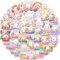 Bric Dodo 50 Stück Regenbogen Kaninchen Aufkleber Auto Laptop Telefon Gitarre Skateboard Motorrad Fahrrad Rabbit Stickers Set Vinyl Wasserdicht Aesthetic Aufkleber für Jugendliche Kinder Erwachsene