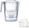 Water Filter Jug with 90 Days Filter, Alkaline Water Pitcher, 7 Stage Ionizer Filtration System, Reduce Fluoride, Chlorine Etc, 3.6L, BPA Free,White