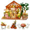 CUTEROOM DIY Miniatur Holz Puppenhaus Bausatz – Mini Haus mit Möbeln & LED-Licht – Geschenkidee zum Geburtstag (Flower Shop)