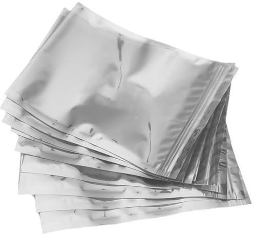 Antistatik ESD Abschirmbeutel, 100 Stk Wiederverwendbar Antistatisches Staubbeutel, für PC Zubehör Empfindliche Elektronikteile, Anti-Statisch Abschirmung Ziplock Taschen Translucence, 100 x 150 mm