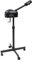 Vapozone,Vaporizador móvil vaporizador ozono vaporizador salón spa cara sauna vaporizador 750W-tanque de agua transparente independiente, para salón de belleza, negro
