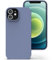 Zuvirelx Glatte Silikon hülle für iPhone 12/12 Pro, Staubbeständig‌, Slim, Taschentauglich‌ Handyhülle Cover Case für Apple iPhone 12/12 Pro - Grau