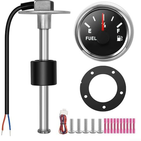 Fuel Level Sensor, 8 In Waterproof Dustproof Fuel Level Indicator, Compatible With Various Water Level Sensors, For Car Boat RV Camper