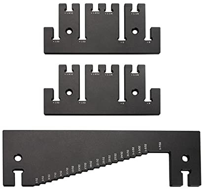 FeiYeup Höhenmesser, 3 Stück, Stufentiefenmesser, Tiefenmesser, Höhensägelehre, hochpräzise, Zapfen-Messschieber, metrisch, für Oberfräsen und Tischsäge, Holzbearbeitung