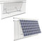 Home Trends® Support de centrale électrique de balcon pour 2 panneaux solaires | Support réglable en aluminium de 0 à 30 ° | Compatible avec les balustrades de balcon à 80 % | Protection contre le