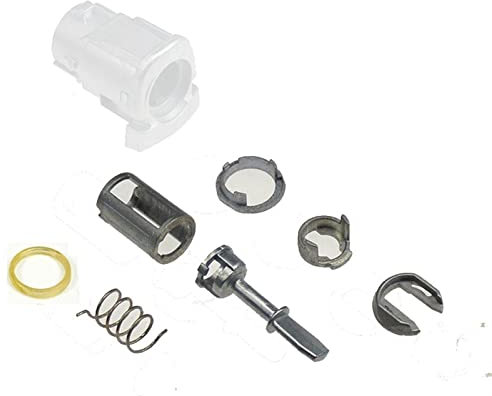 XEDLAMP Kit di riparazione cilindro cilindro serratura in metallo 7 pezzi, for, VW, Golf 4 IV MK4 A6, Skoda, FABIA, POLO, 9N anteriore destro sinistro 604837167 Cilindro serratura portiera auto
