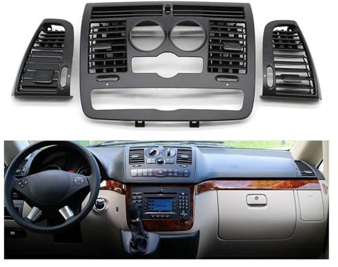 Interieur Dekor Für Benz Für Vito Für Viano W636 W639 6368300300 6368300200 Front Dash Zentrale Links Rechts Klimaanlage Ac Vent Grill Abdeckung Auto Interieur ZubeAhör(Model A 3PCS Set)