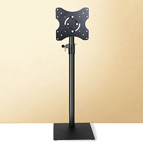 Soporte universal para TV de suelo con soporte ajustable de rotación de 360° para televisores de 26 a 65 pulgadas, base ajustable en altura, perfecto para entretenimiento de sala de estar y diseño