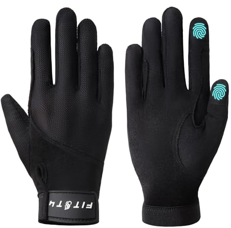 FitsT4 Sports Damen Reithandschuhe Sommer Netting Atmungsaktiv rutschfest Handschuhe Reiten Unisex Erwachsene Fahrradhandschuhe mit Touchscreen-Design für Reitsport Sports