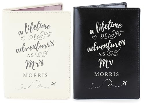 Custom Personalised Lifetime of Adventures Couples Passports - Holiday, Vacation, Luggage, Family, Couples