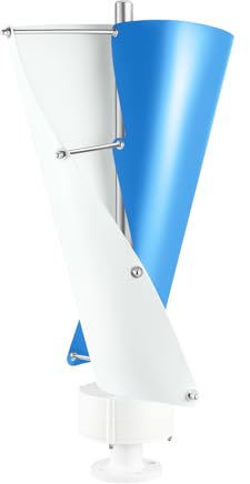 Generatore di energia eolica verticale 100 W 3 pale con regolatore eolico da giardino kit completo, per barche, gazebo da giardino, chalet