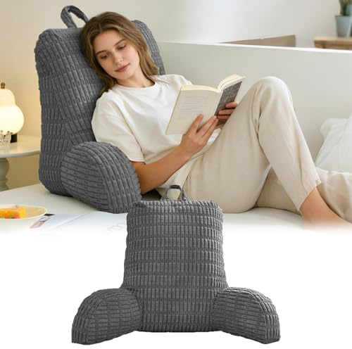 BOYIFEIJIE Cuscino da lettura per letto e divano, divano per adulti con cuscino per schienale, cuscino con bracciolo, schienale adatto per guardare la TV, leggere, giocare al cellulare e giocare a
