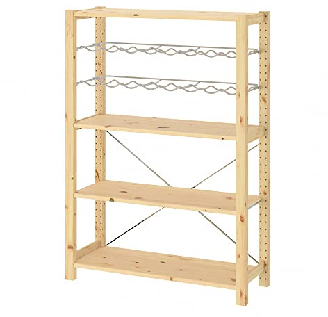 ProTuning IVAR 1 Sektion/Regale/Flaschenregale, Kiefer, 89x30x124cm