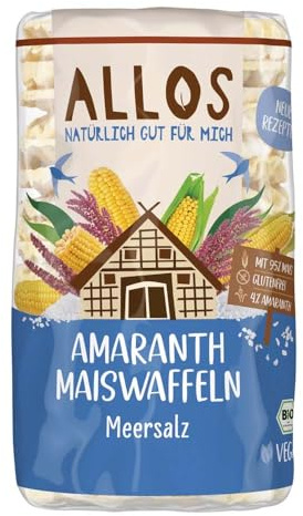 Allos Amaranth Maiswaffeln, Meersalz, 115g