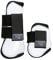 HKM 8566 Springgamaschen und Streichkappen, gefüttert, Pony Cob Full, 4er Set, weiß/schwarz, vollblut/warmblut