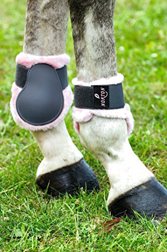 NORTON „Komfort Streichkappen, Schale grau, Kunstfell rosa, Pony