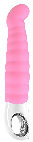 FUN FACTORY G-Punkt Vibrator PATCHY PAUL Candy Rose - Starkes Sexspielzeug mit Schlaufengriff MADE IN GERMANY, flexibles Sextoy aus 100% medizinischem Silikon