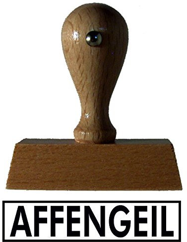 Sprüche-Stempel/Holzstempel affengeil vom Kaufhaus2010
