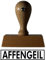 Sprüche-Stempel/Holzstempel affengeil vom Kaufhaus2010