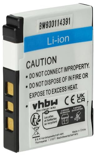vhbw Akku kompatibel mit Kodak EasyShare V530, V603 Kamera (460 mAh, 3,6 V, Li-Ion) - Ersatz für Klic-7002
