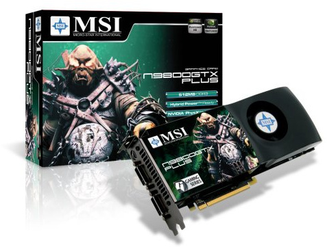 MSI N9800GTX PLUS-T2D512-OC scheda video GeForce 9800 GTX+ GDDR3