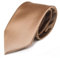 TigerTie Herren Krawatte – Klassische 8 cm Satin-Krawatte in gold einfarbigem Design, ideal für Geschäftstermine, festliche Anlässe und die Freizeit