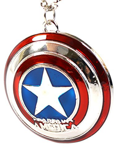 The Avengers Superhelden-Halskette mit Anhänger in Form eines Marvel Captain-America-Sternenschilds
