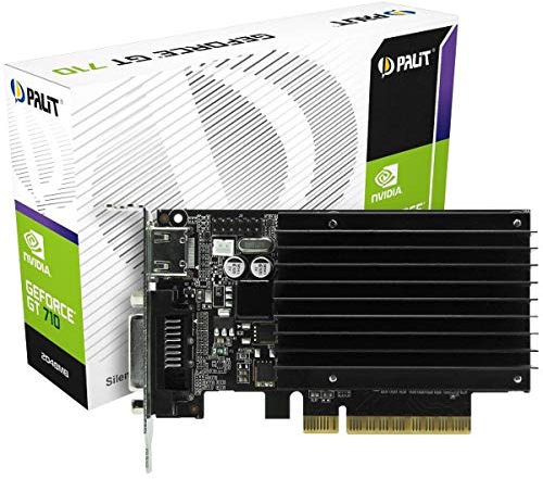 Palit NEAT7100HD46H GeForce GT 710 2Go GDDR3 - Cartes Graphiques (GeForce GT 710, 2 Go, GDDR3, 64 bit, 2560 x 1600 Pixels, PCI Express x8 2.0)