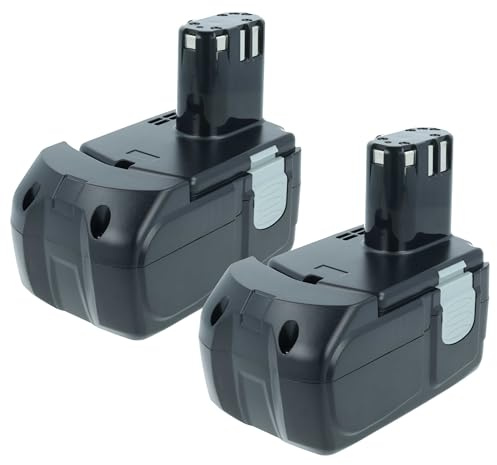vhbw 2X Akku Ersatz für Hitachi BCC 1815 | BCH 1820, EB 1814SL, EB 18200, EB 1812S, EB 1820L, EB 1824L, EB 1826H für Werkzeug (1500 mAh, NiMH, 18 V)