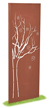 prima terra Deko- und Sichtschutzelement Edelrost Baum H=158cm B=60cm